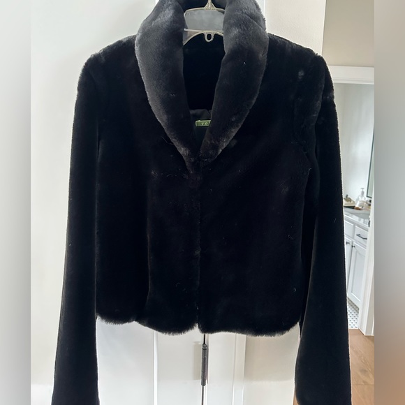 Velvet Faux-Fur Jacket - Picture 2 of 7